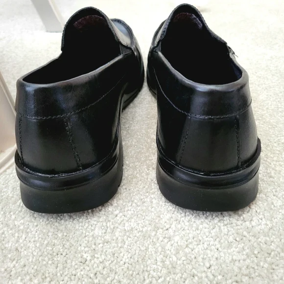 Rockport Loafers Size 11.5 M Rockport Palmer Black Leather Slip-On Dress Shoes - Picture 13 of 16